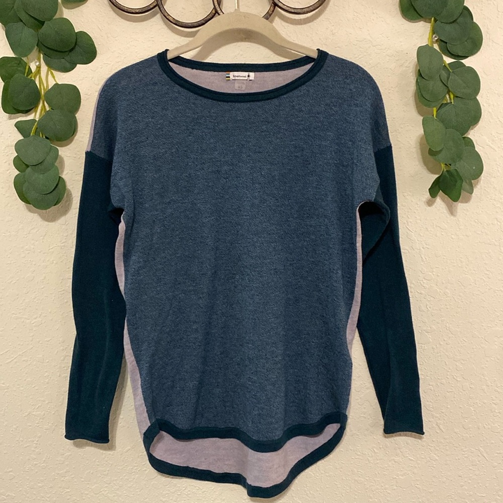 Smartwool Color-Block Wool Sweater - image 1